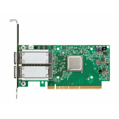 Mellanox ConnectX-6 25GbE с двумя портами SFP28 PCIe 4.0 X 8 Новая сетевая карта адаптера с высоким интерфейсом Ethernet PCIe4.0