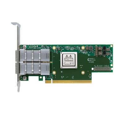 Mellanox MCX654106A-ECAT Connect-6 Dual-Port QSFP56 100GbE проводная сетевая карта для центра обработки данных внутреннего сервера PCIe Stock
