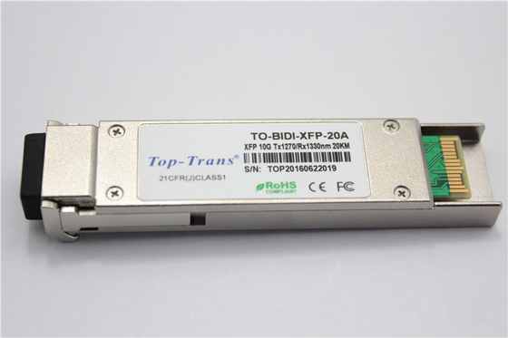 модуль 1270nm 1330nm 10GBASE-BX XFP MSA RoHS 20Km 10G SFP