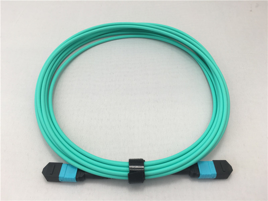 Тип кабель OM3 Aqua 1m MPO MPO хобота оптического волокна OFNP мультимодный