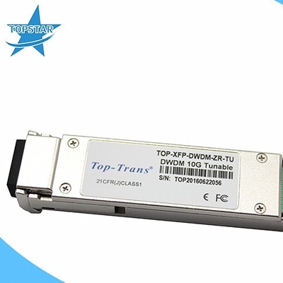 50GHz стекловолокно приемопередатчиков настраиваемое 10GBASE-ZR 80km лазера DWDM Sfp