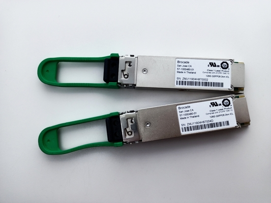 Модуль 4x 32G 128G QSFP28 приемопередатчика парчи 57-1000480-01 XBR-000285 FC SFP