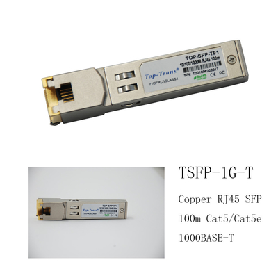 Приемопередатчик ости SFP-1G-T совместимый медный RJ45 SFP 100m Cat5 Cat5e оптически