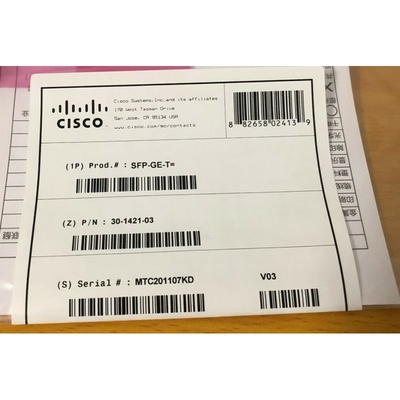 Меди приемопередатчика SFP-GE-T Cisco SFP модули модулей 100M оптически оптически