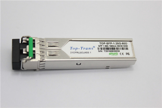 Приемопередатчик 1550nm 80KM SFP локальных сетей гигабита Fortinet FR-TRAN-ZX однорежимный оптически