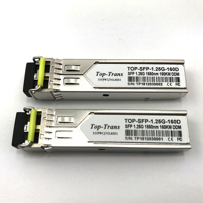 Приемопередатчик 1550nm 160km можжевельника SFP-1GE-EZX-160 1.25G SFP однорежимное