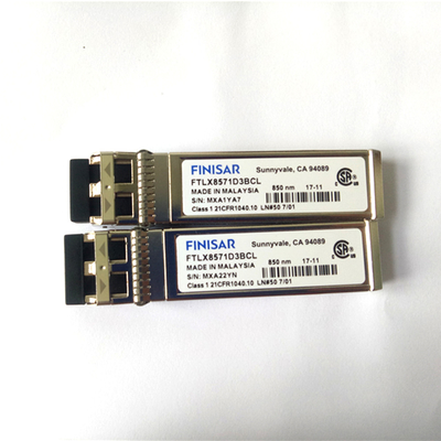 Модуль Finisar 10G SFP+ мультимодного Datacom FTLX8571D3BCL 850nm оптически для локальных сетей 10GBASE-SR/SW 10G