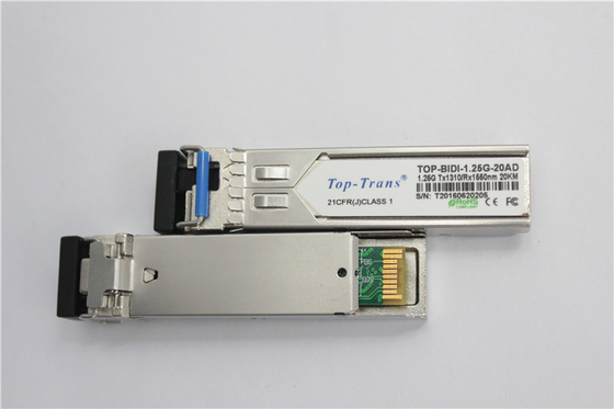 Приемопередатчик Cisco GLC-BX-20U 1.25G BIDI SFP 1310nm 1550nm 20km SMF симплексный LC
