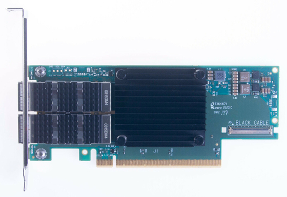 NIC переходника Mellanox MCX653106A-ECAT HPE P24249-001 InfiniBand HDR 100GbE QSFP56 PCIe