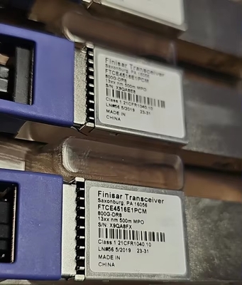 Новые оптические модули Finisar QSFP-DD-800G-DR8 500m SMF MPO16 для параллельной оптики, высокоскоростной сетевой коммутатор 800G, емкость 16 ядер, оборудование для оптоволокна 400G