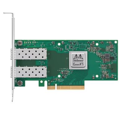 Mellanox Connectx-5 3.0x8 25Gbit Dual SFP28 PCIe Network Adapter Карта расширения поддержка InfiniBand для центра обработки данных ИИ