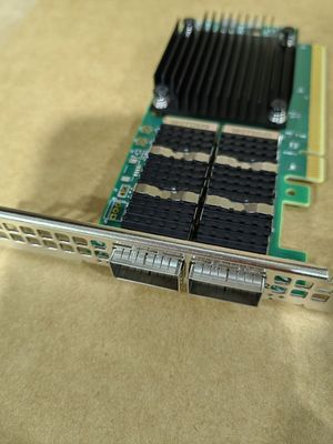 Mellanox QSFP56 сетевой адаптер карты 100GbE двойного порта MCX623106AC-CDAT оптоволоконное оборудование