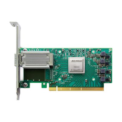 Mellanox MCX515A-GCAT 50G Двухпортовая сетевая карта ConnectX-5 EN Adapter SFP Беспроводной USB Проводной Внешний PCIe Компьютер