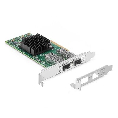 Mellanox MCX653106A-HDAT 40G Dual-Port QSFP56 Fiber Optic Adapter Card для 40G Ethernet с годовой гарантией