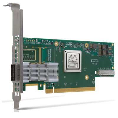 Карта сетевого интерфейса NVIDIA Connect-6 VPI серии MCX654106A-HCAT Ethernet PCIe 3.0x16 Dual Port 200Gb/s Сервер QSFP56