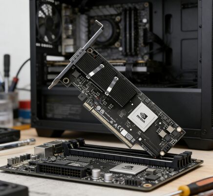 NVIDIA C8220 ConnectX‐8 SuperNIC 200GbE/400GbE NDR200 InfiniBand PCIe 6.0 QSFP112 Сетевая карта