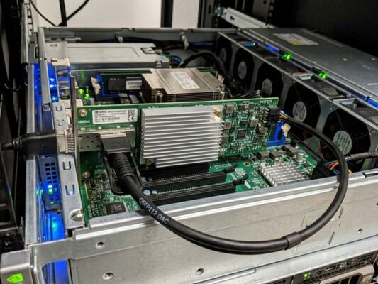 Mellanox MCX75310AAS-NEAT ConnectX-7 400Gb/s NDR InfiniBand Single Port OSFP PCIe 5.0 x16 Сетевая карта для сервера ИИ