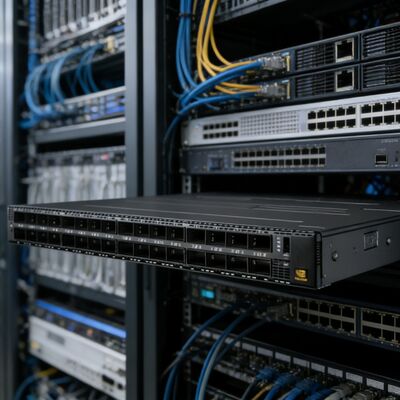 NVIDIA MQM9790-NS2R Quantum-2 400G NDR InfiniBand Switch 64-портный воздушный поток C2P