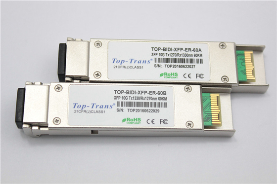 сетевое решение модуля 1270nm R1330nm 60km BIDI 10G SMF SFP