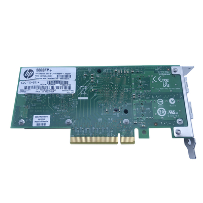 Локальные сети 10Gb 2p 560SFP+ Adptr HP переходника сервера локальных сетей FCC RoHS